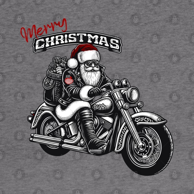 Chopper Santa “Merry Christmas” by PrintSoulDesigns